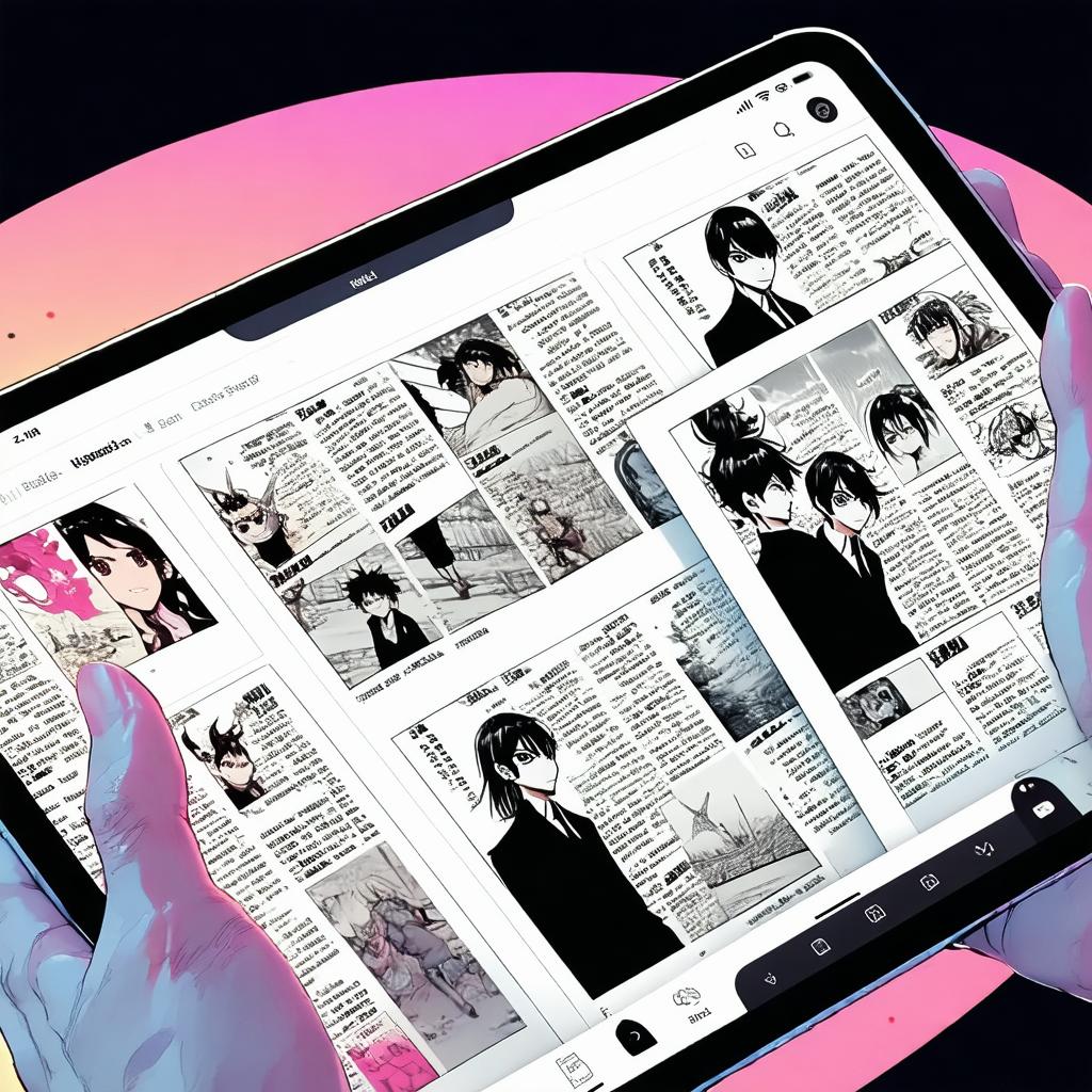 Interface d'une plateforme de lecture de mangas en ligne
