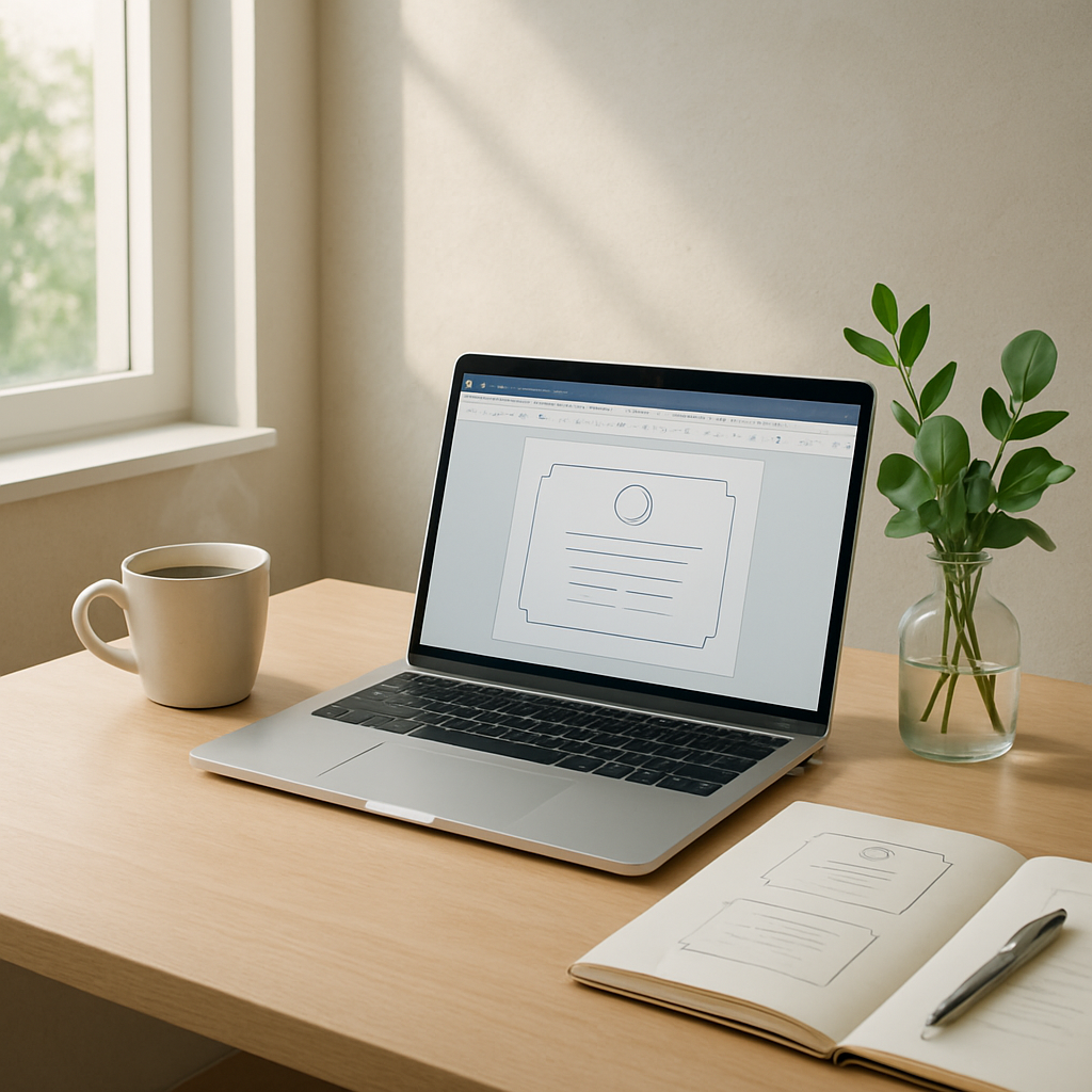 Word : créer un certificat simple – Tutoriel et conseils